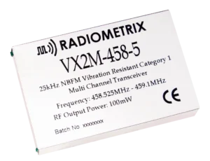 Radiometrix VX2M &ndash; NBFM Vibration resistant Category 1 Multi-channel Transceiver